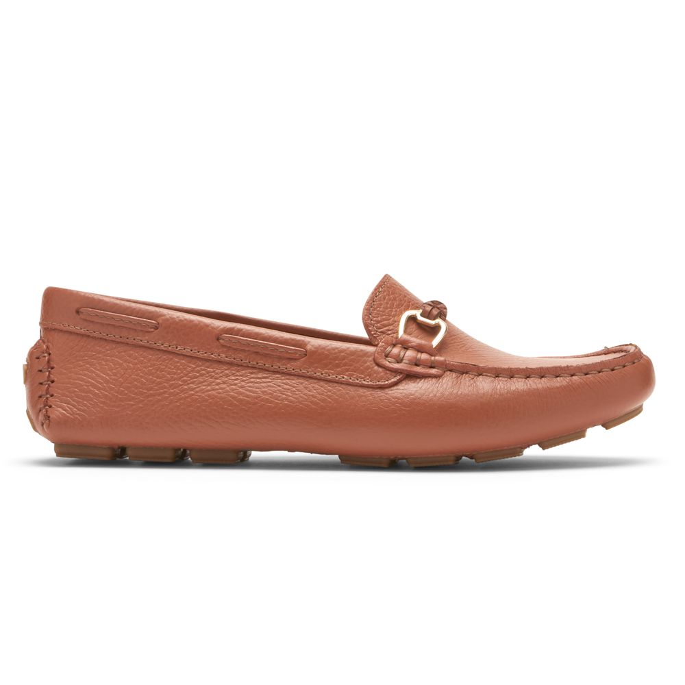 Rockport Women's Bayview Driver Loafers - Brown - USA (5768ZLQYF)